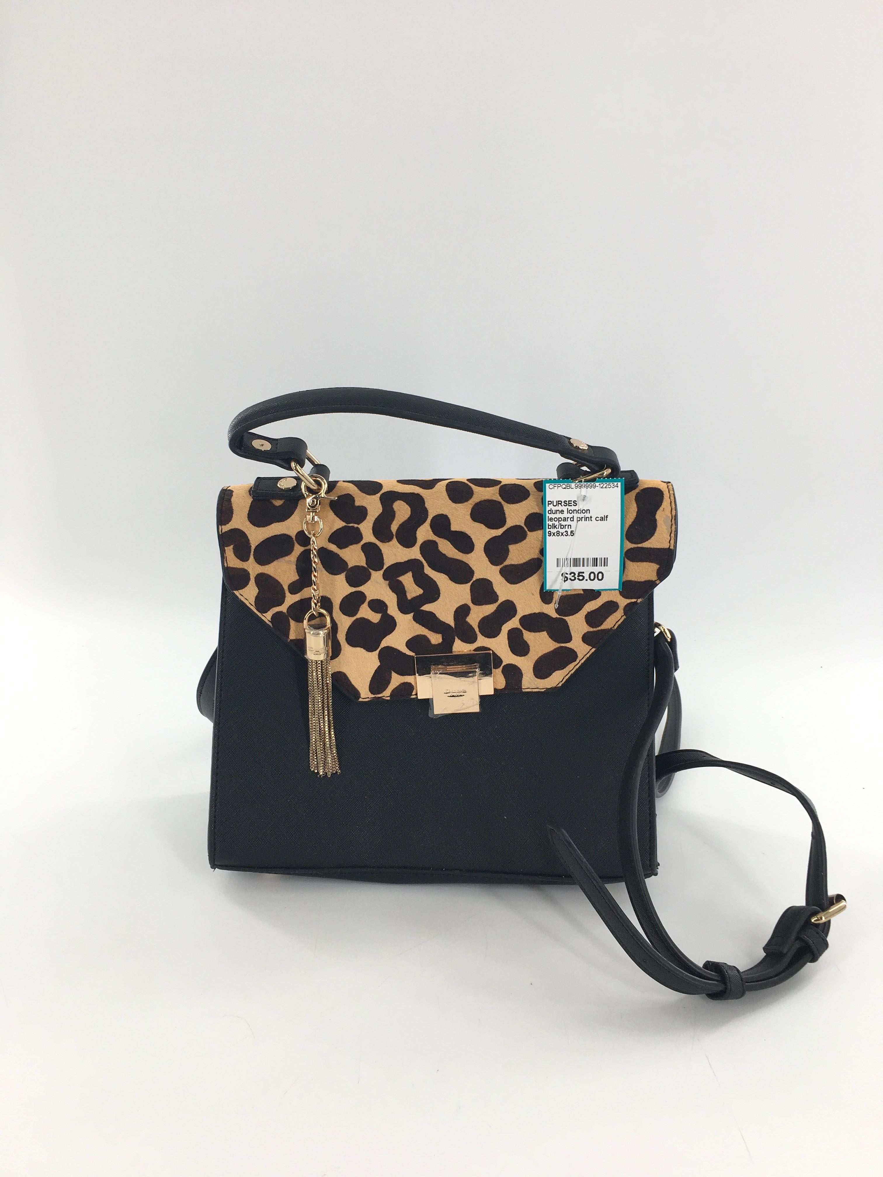 leopard print calf hair flap slosure satchel/crossbody