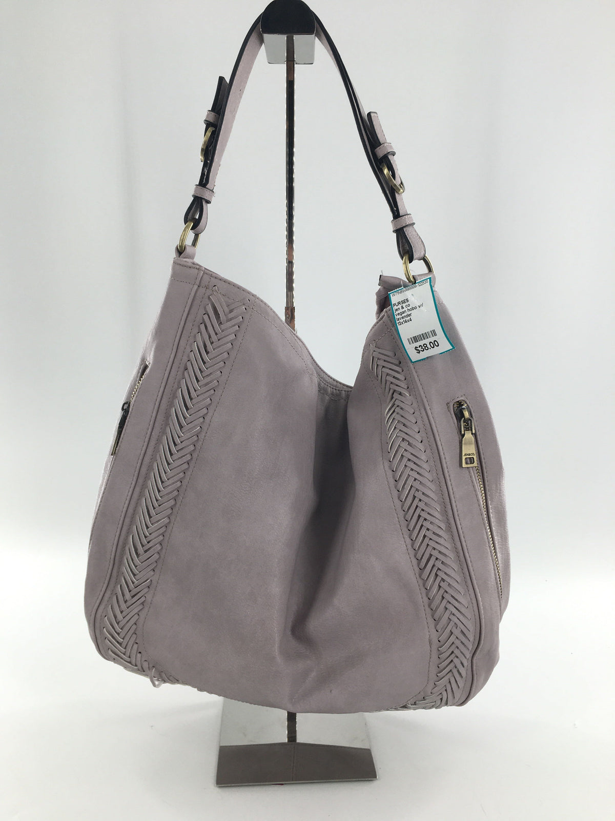 vegan hobo w/ whipstitch border