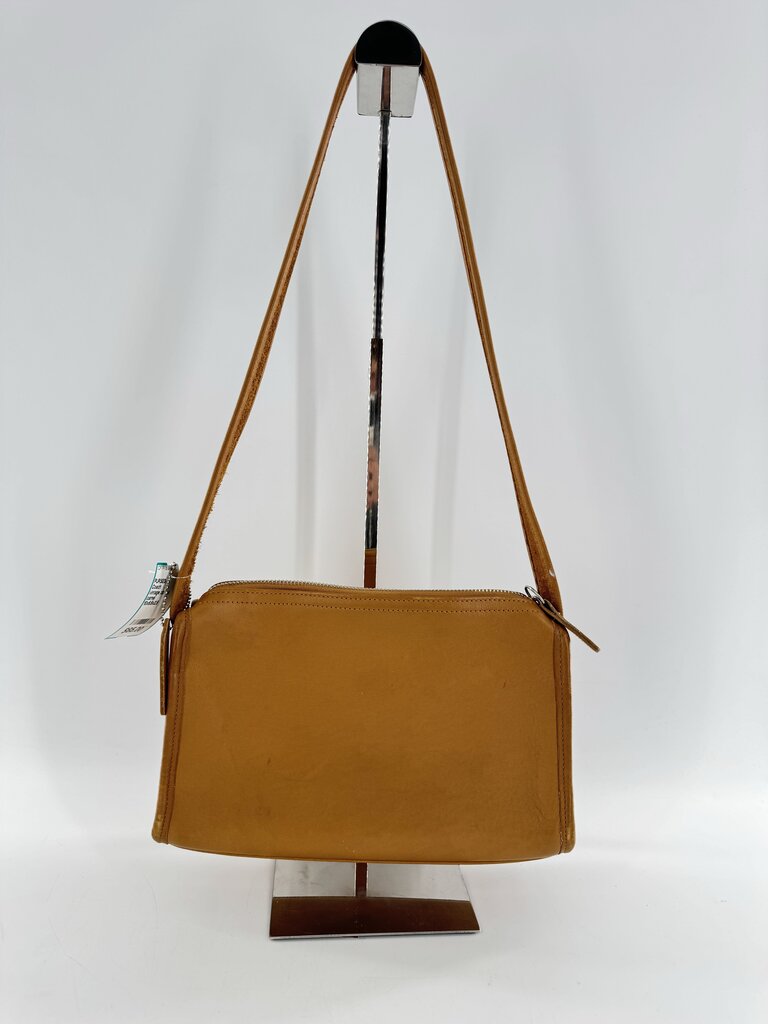 vintage zip top shoulder bag