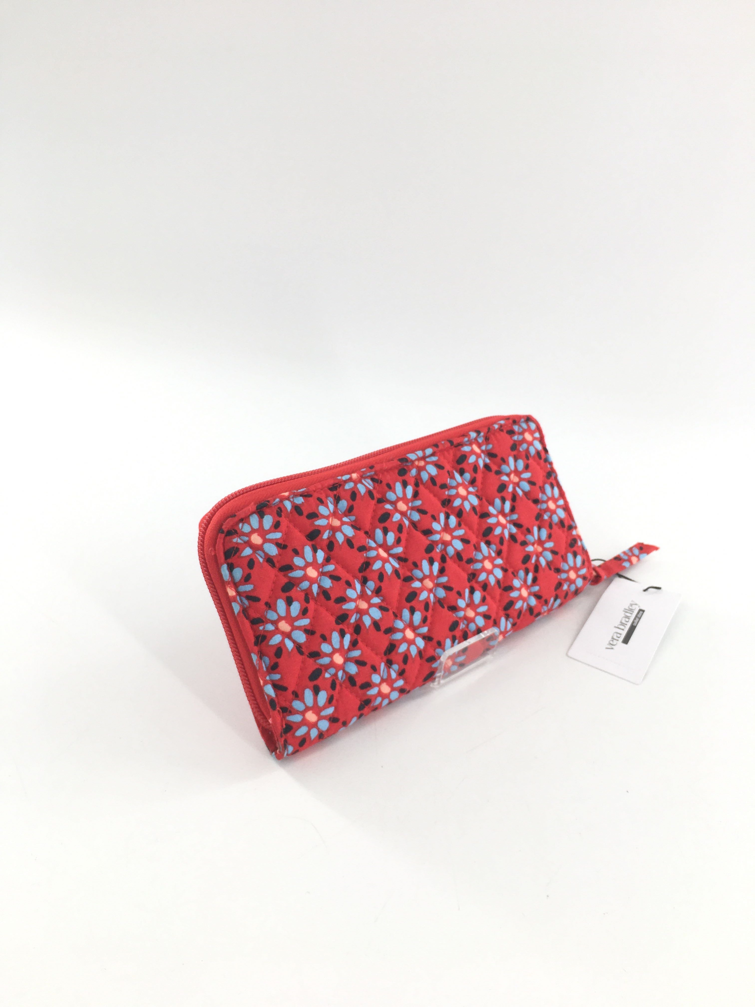 R69 flo print zip around wallet