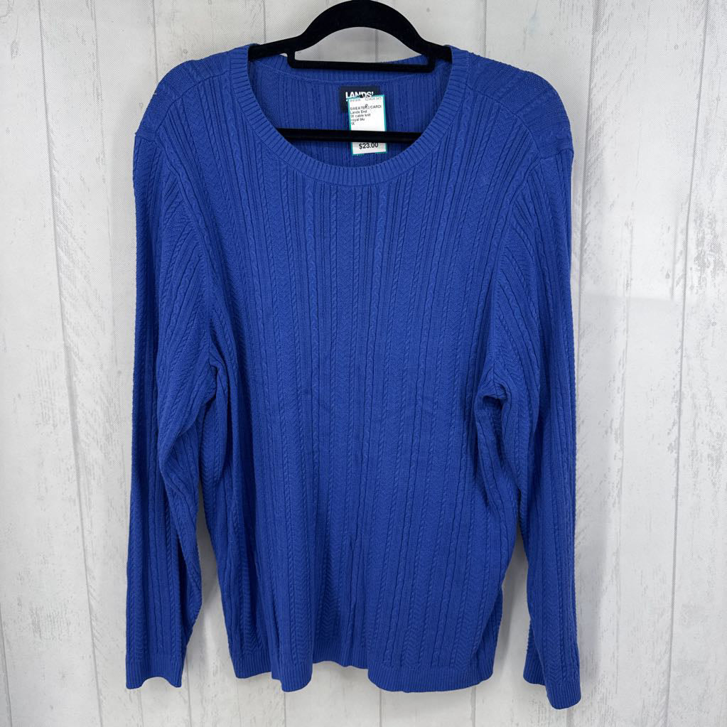 1X cable knit sweater