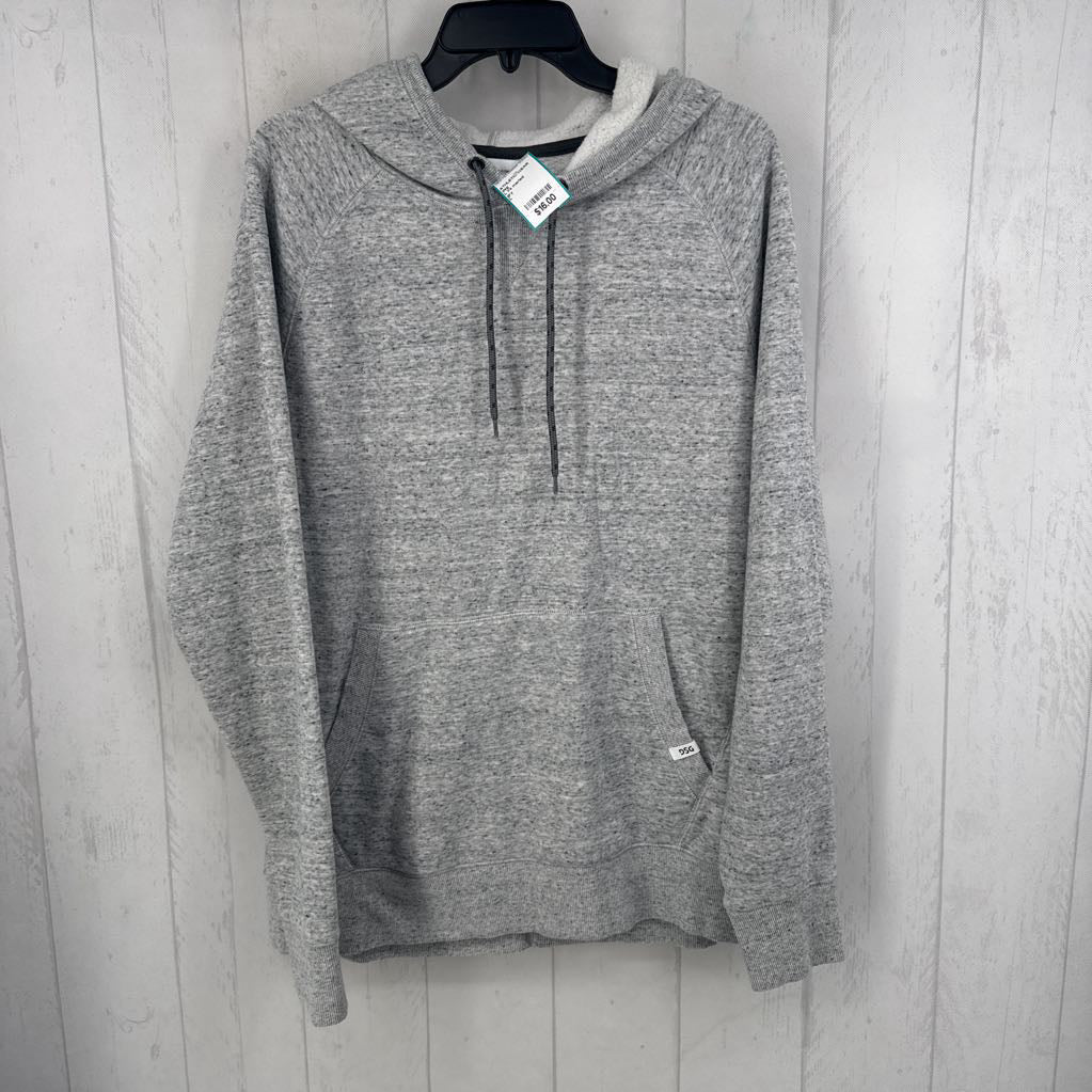 L l/s marled pullover hoodie