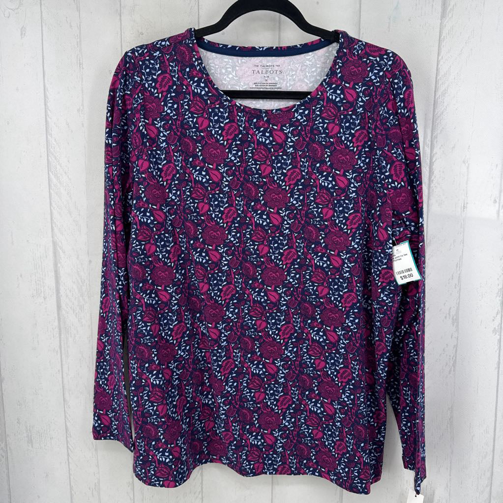 1X flo print l/s tee