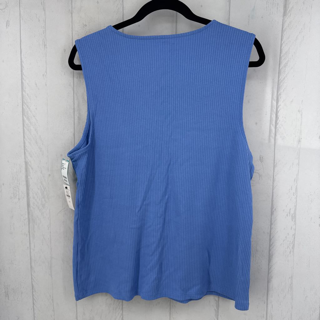 1X ribbed v-neck tank