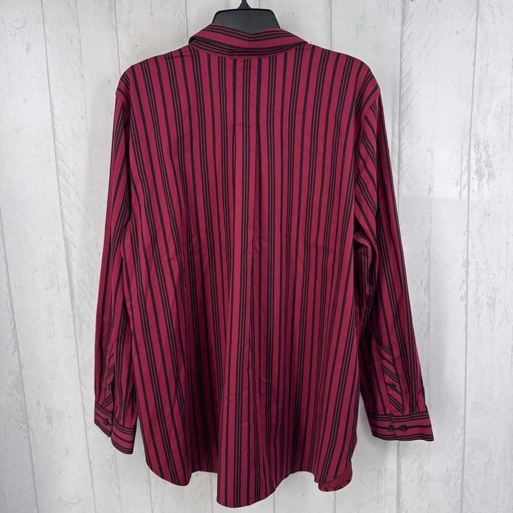 R99 18 striped button down l/s top
