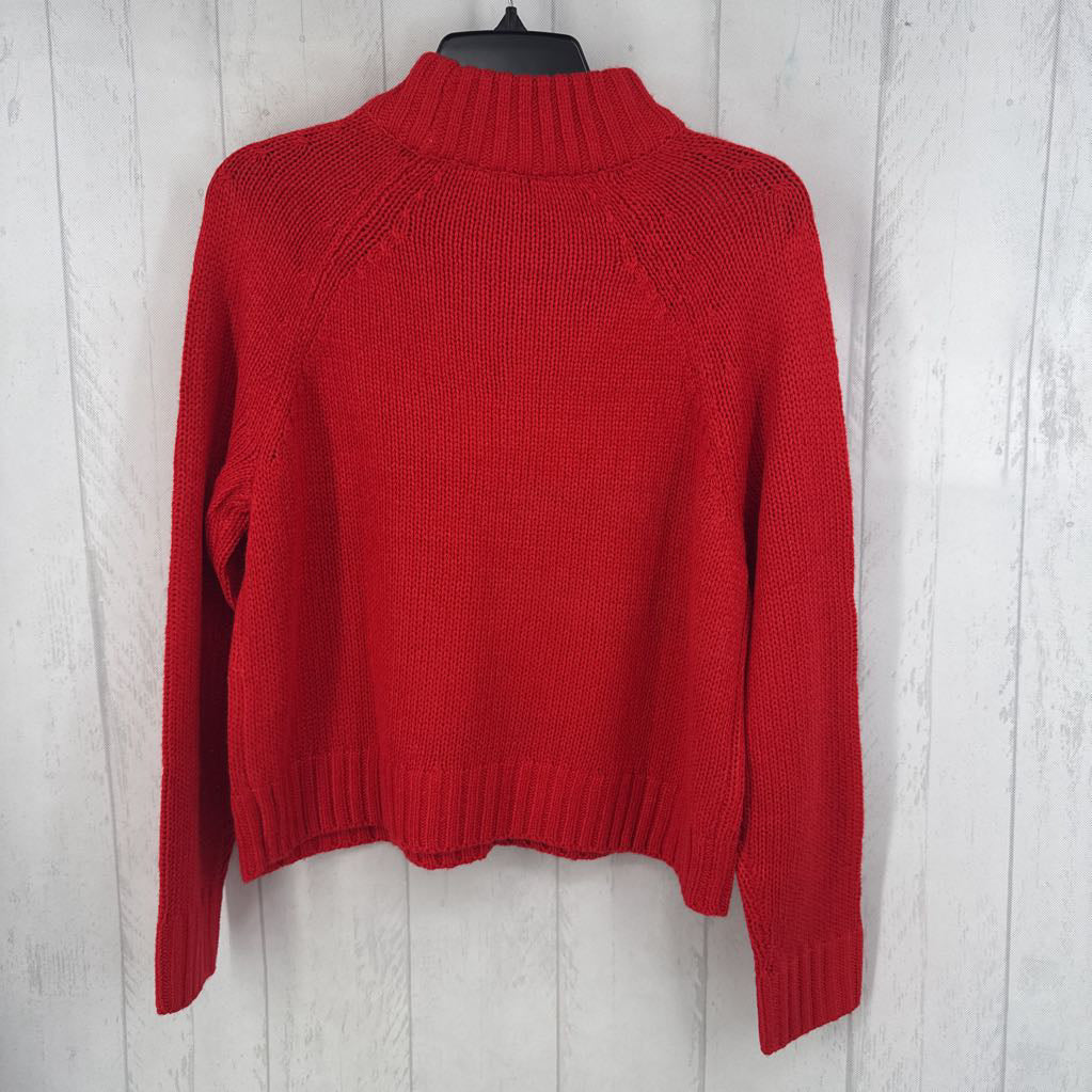 M l/s mock neck sweater
