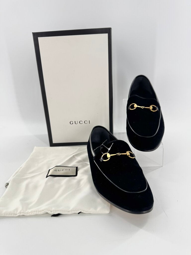 9/9.5 Jordaan velvet horsebit loafers