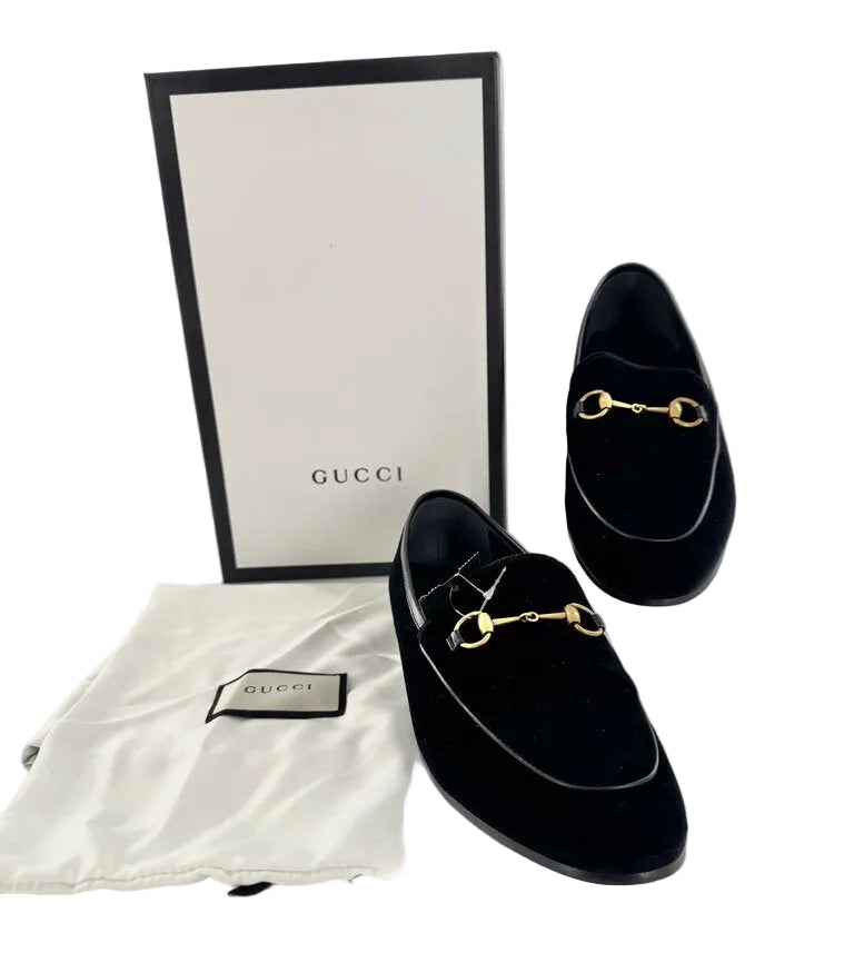 9/9.5 Jordaan Velvet Horsebit Loafers