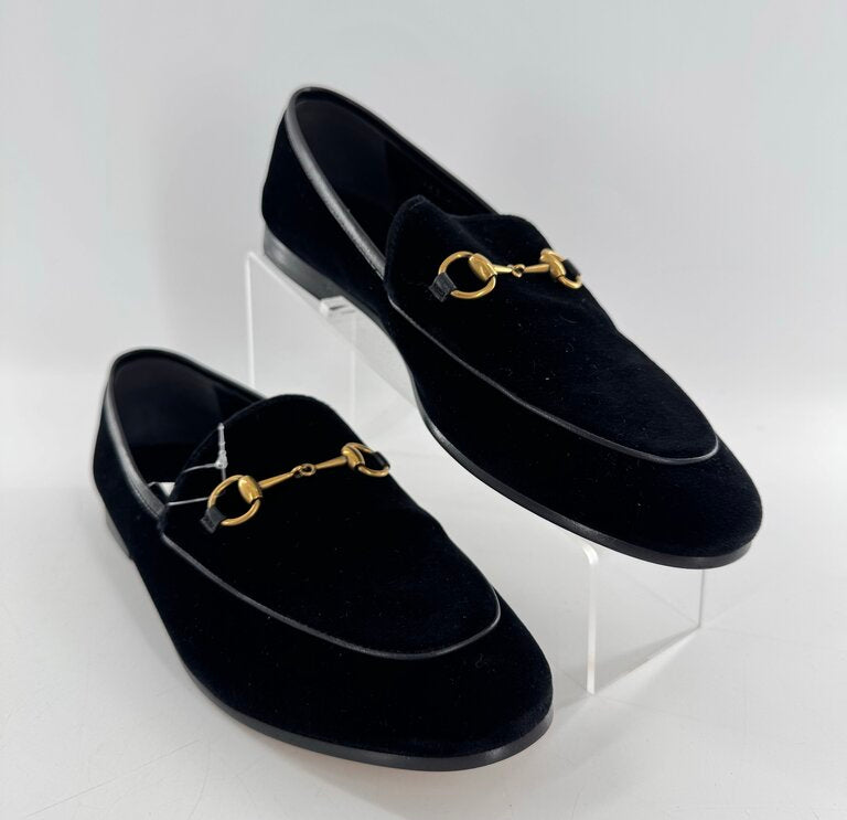 9/9.5 Jordaan Velvet Horsebit Loafers
