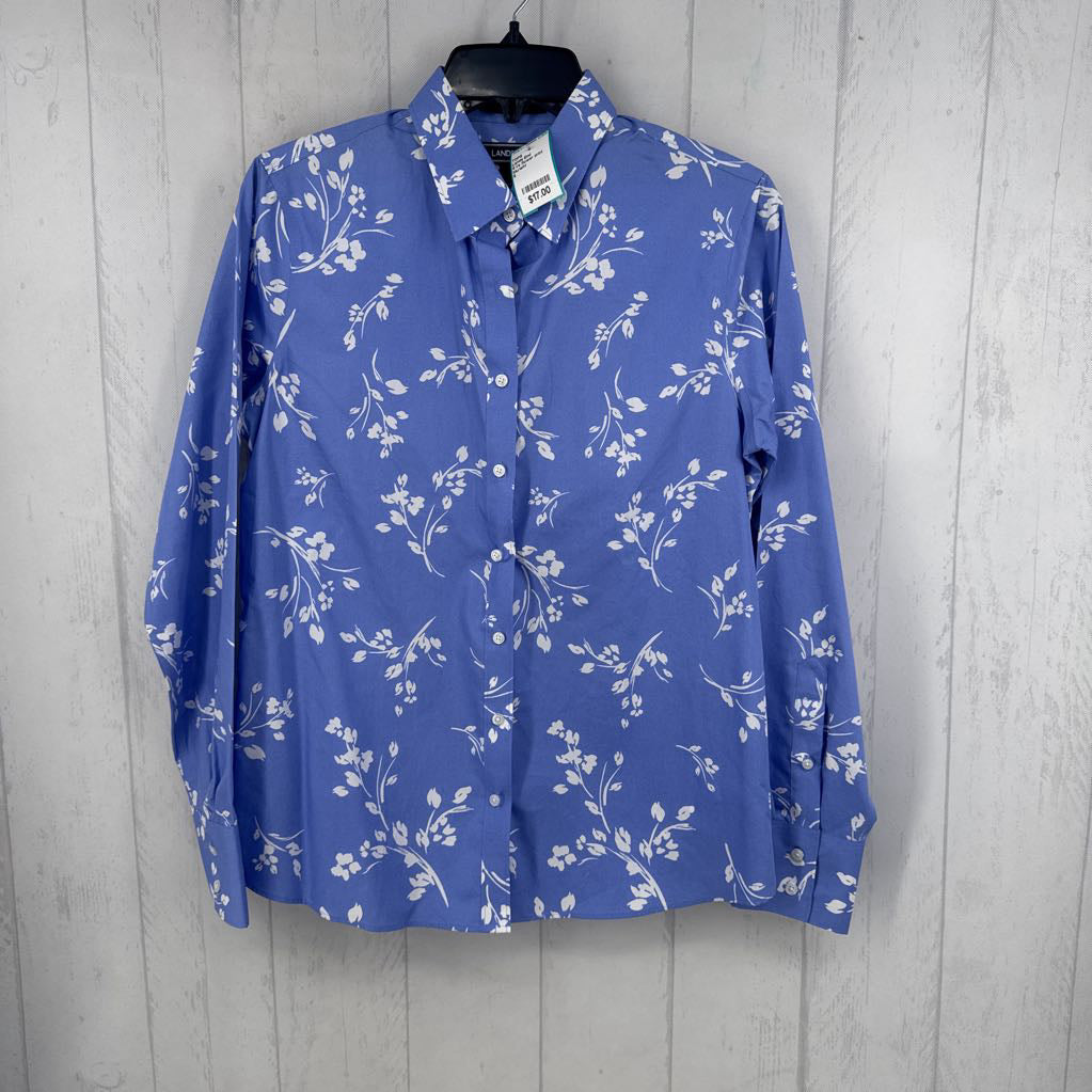 6 l/s flower print button shirt