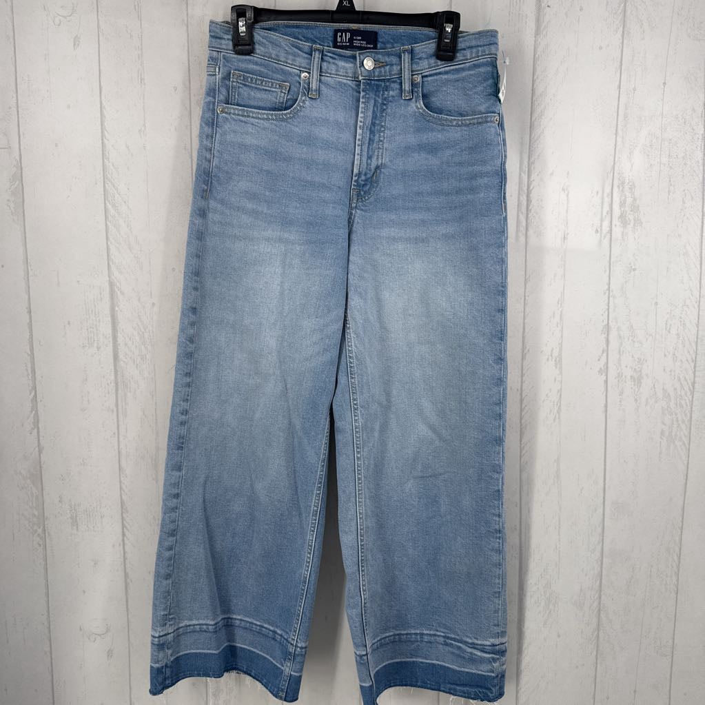 4 hi-rise wide leg crop jean
