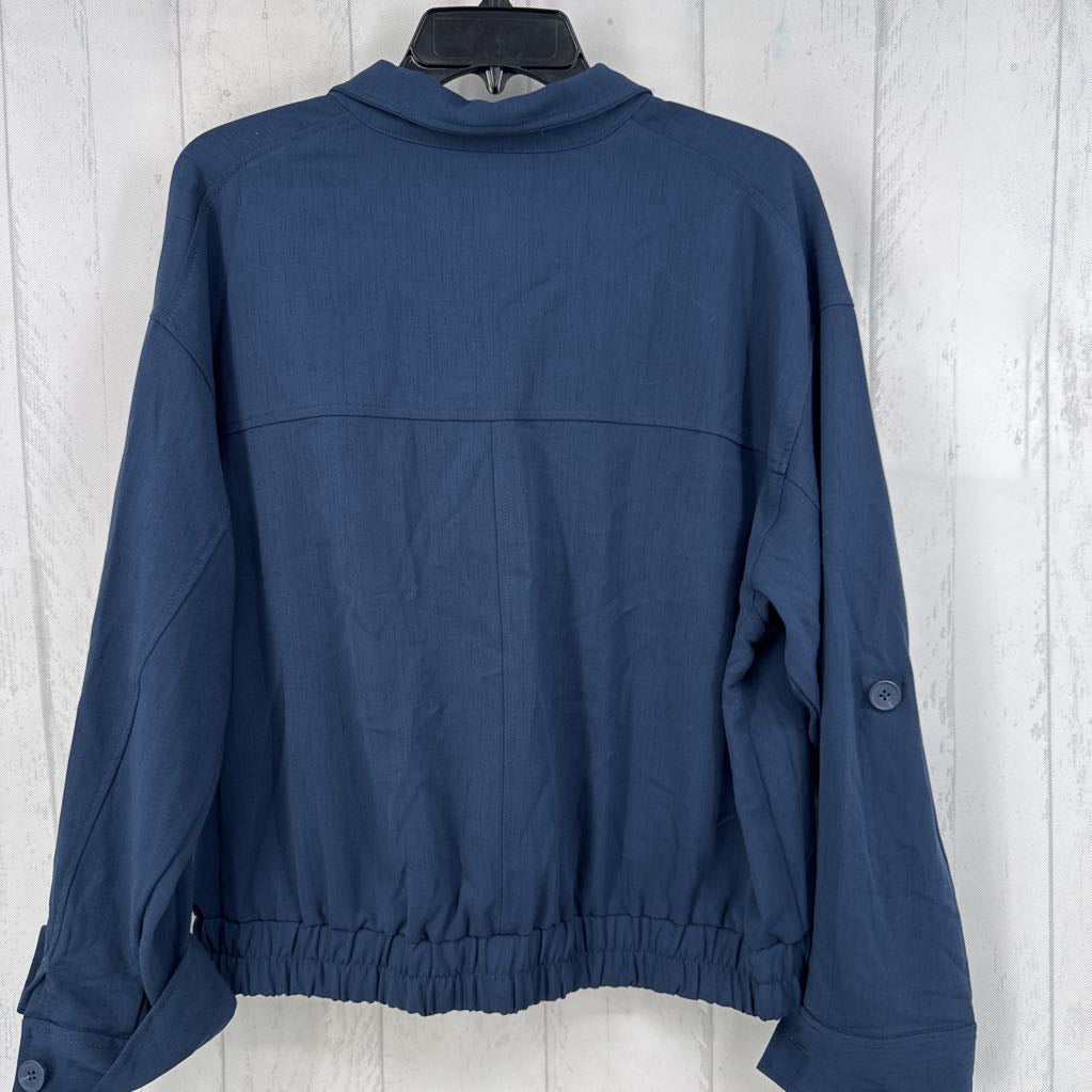L button down bomber jacket