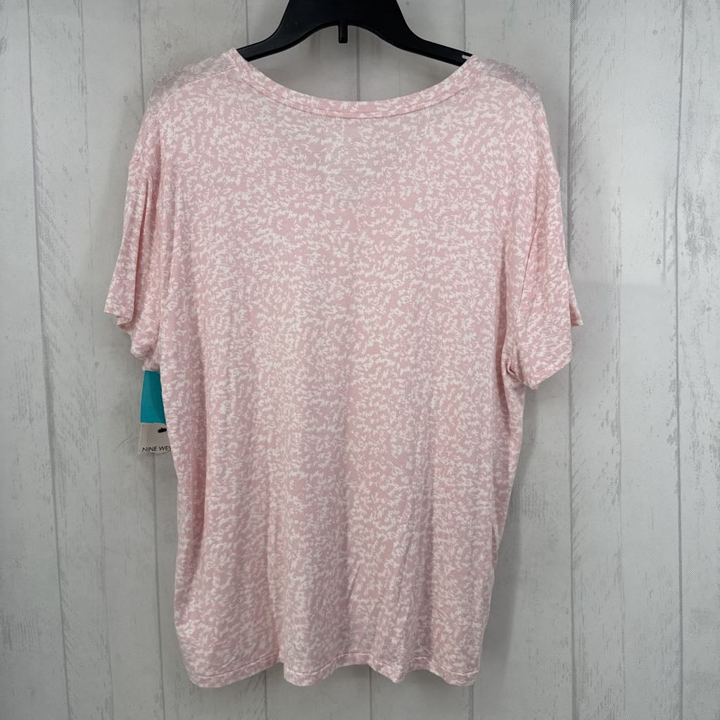 XL printed v-neck s/s tee