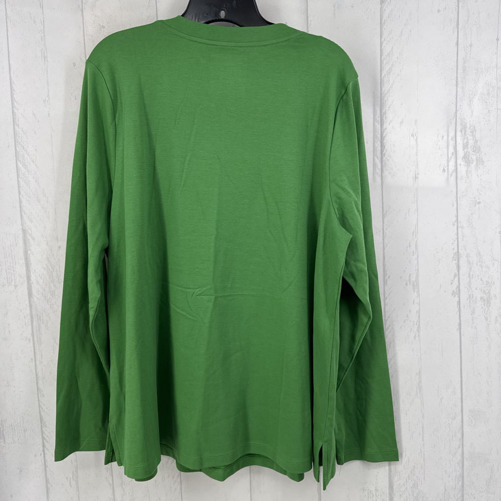 XL notch neck l/s tee