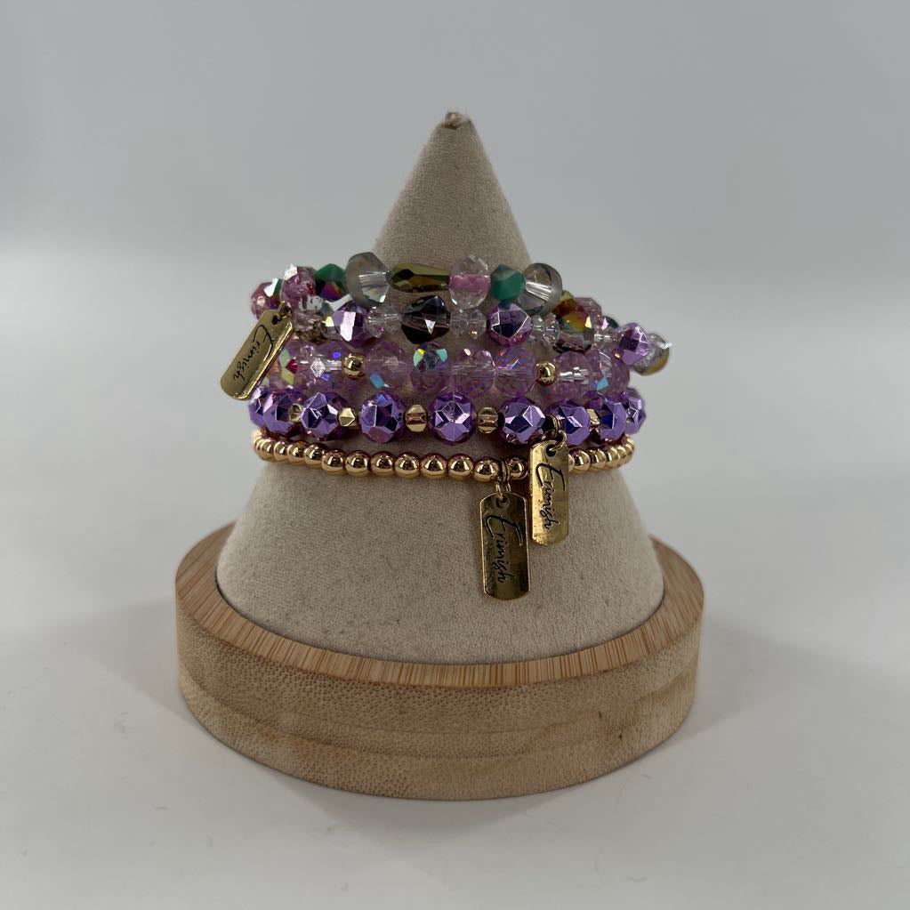 R42 beaded stretch bracelet stack-cosmic stack