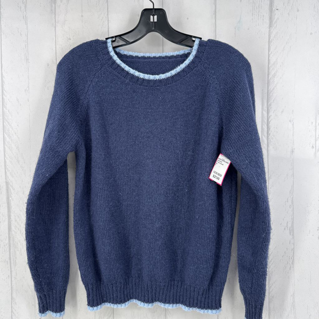 S two-toned crewneck sweater