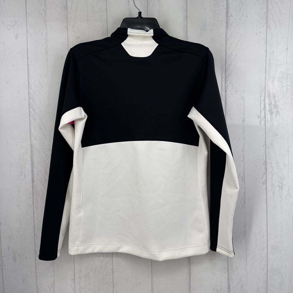 S colorblock zip-up jacket