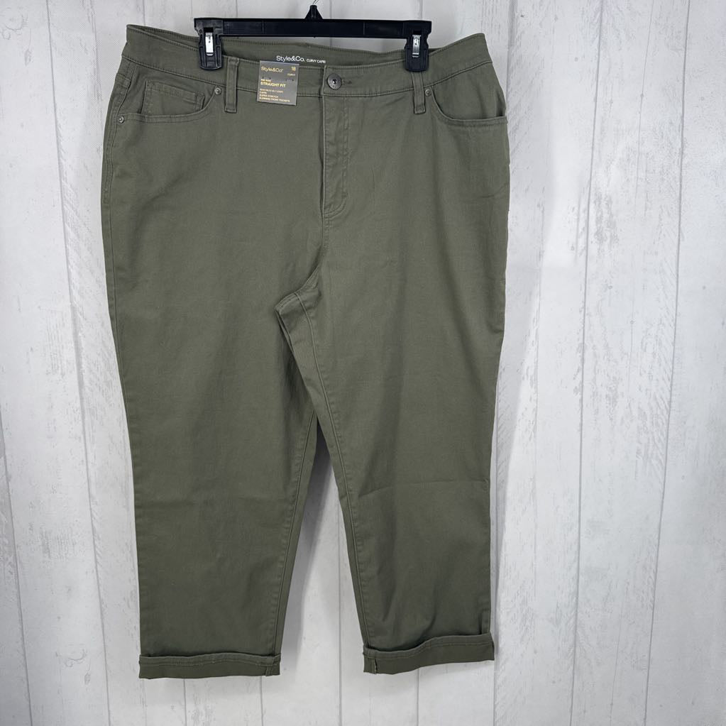 18 curvy fit mid rise capri