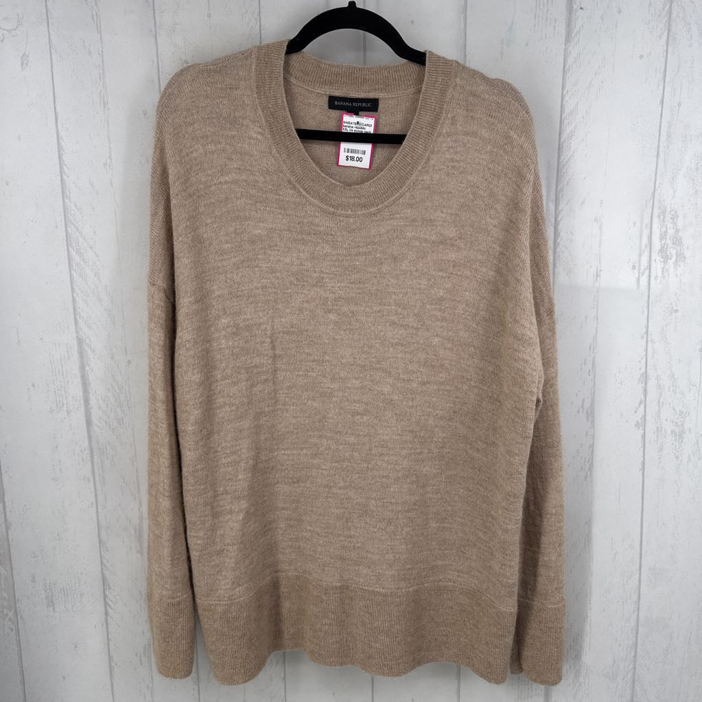 XXL l/s scoop neck sweater