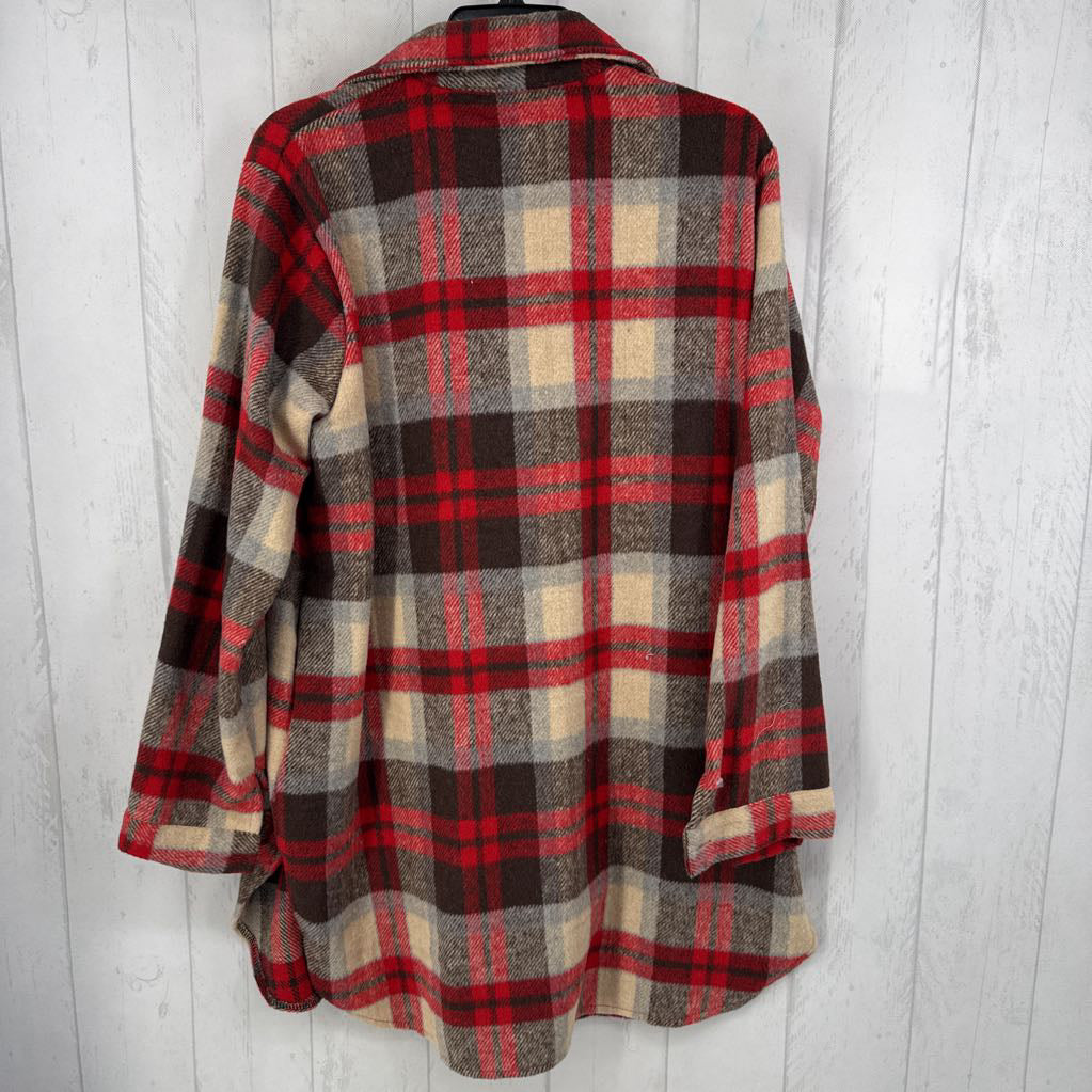 L plaid shacket