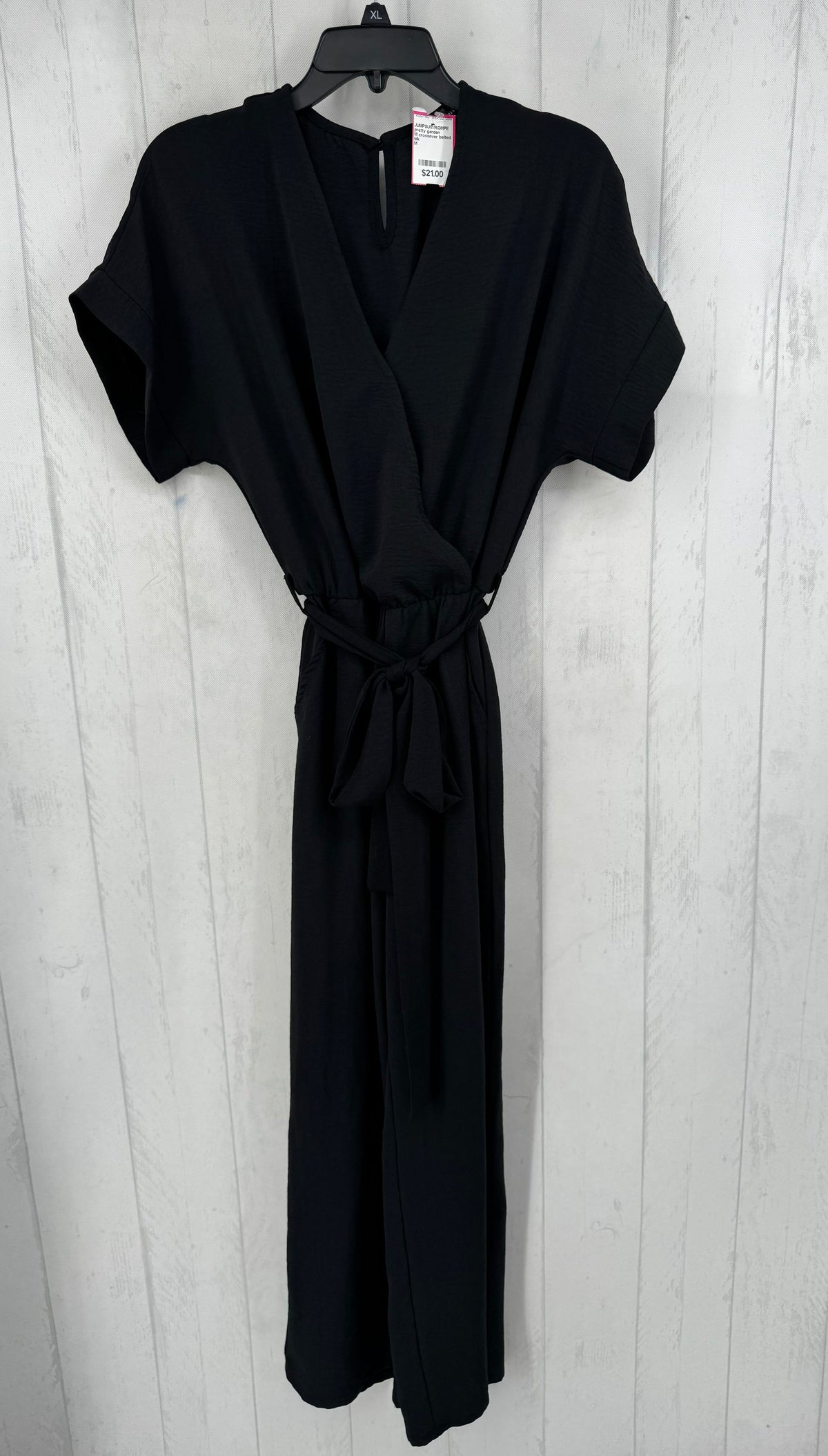 M crossover belted s/s jumpsuit