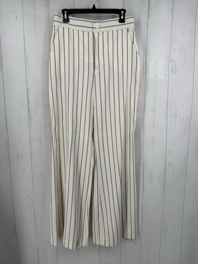 L striped wide leg trouser