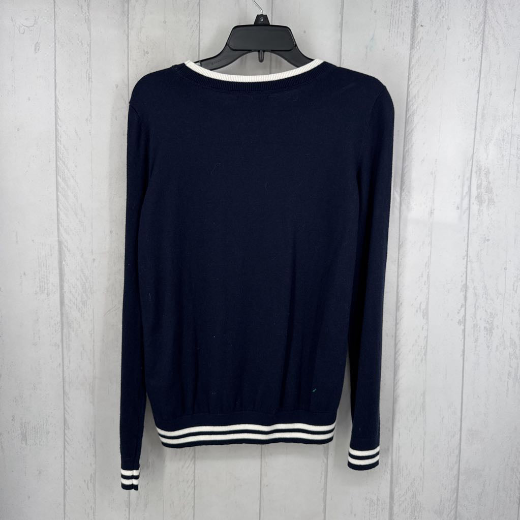 R70 M striped l/s top