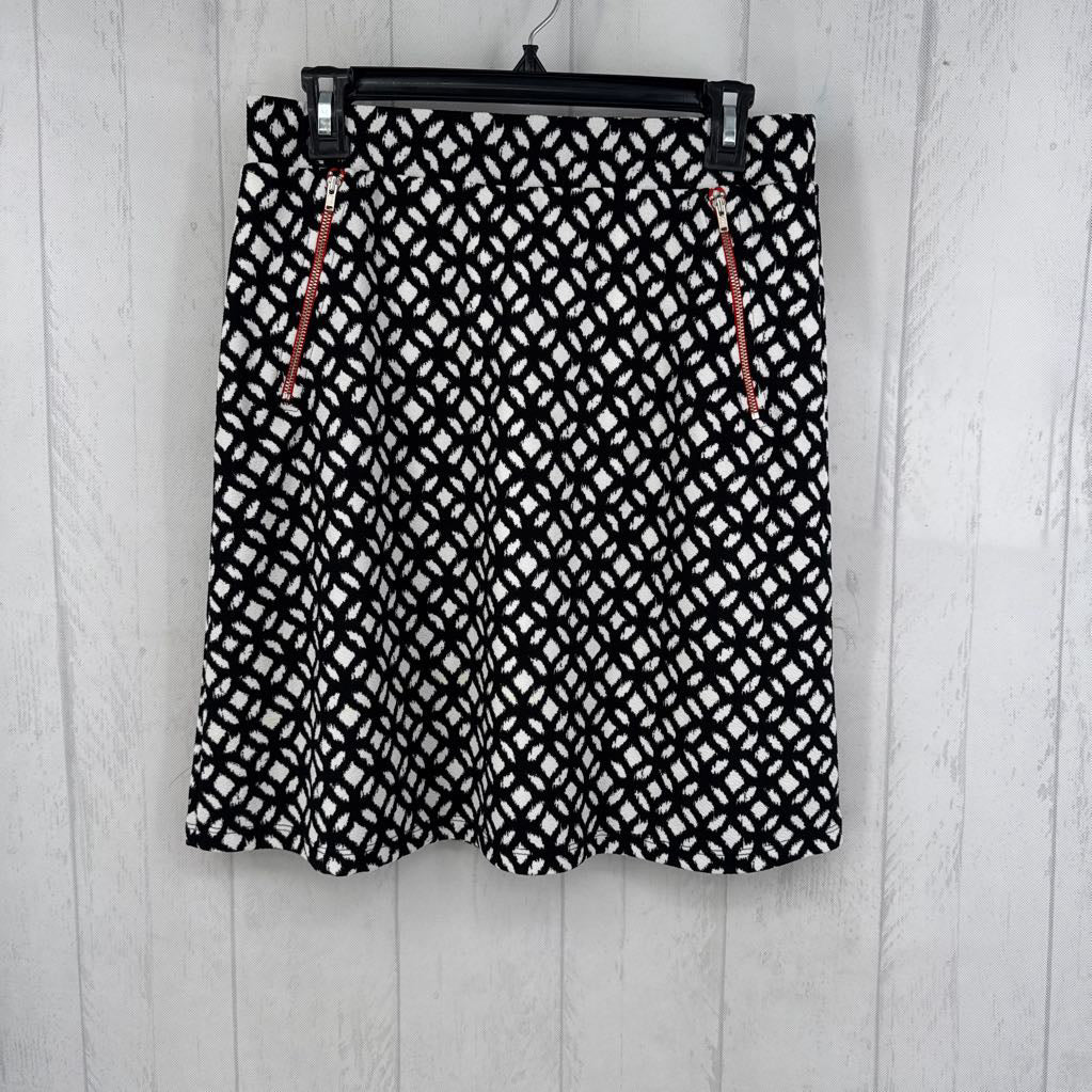 L printed pull-on skirt
