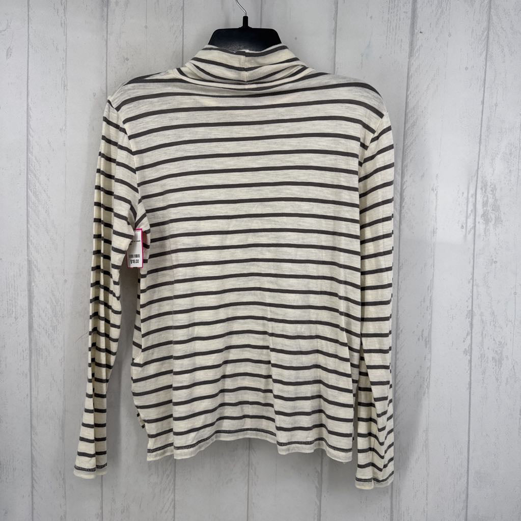 M striped l/s t-neck