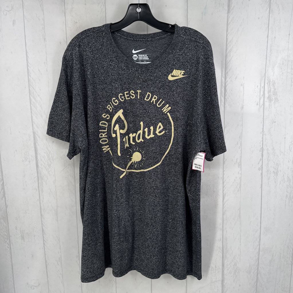 XXL marled purdue s/s tee