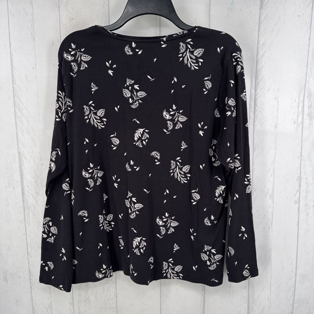 XXL flo print l/s tee