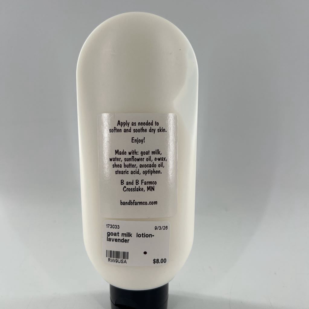 goat milk lotion-lavender