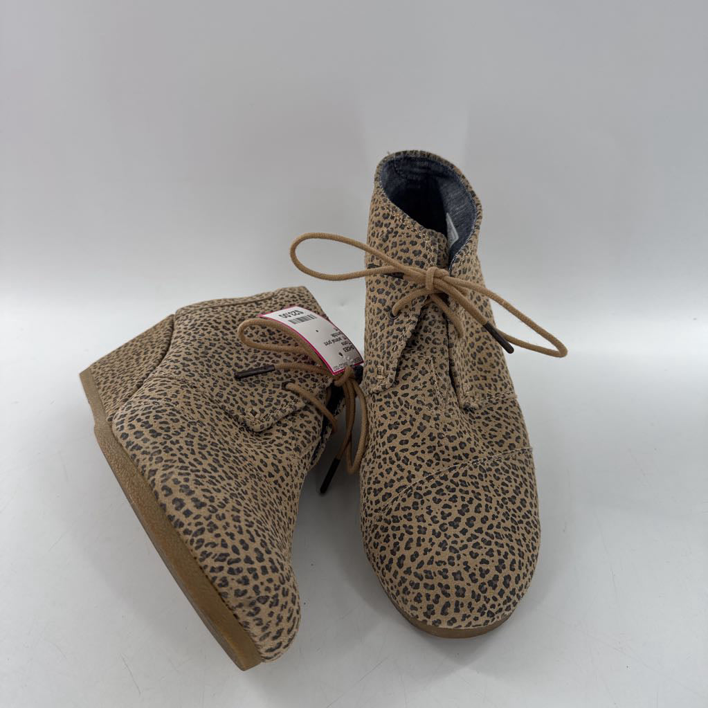 11 animal print wedge heel bootie