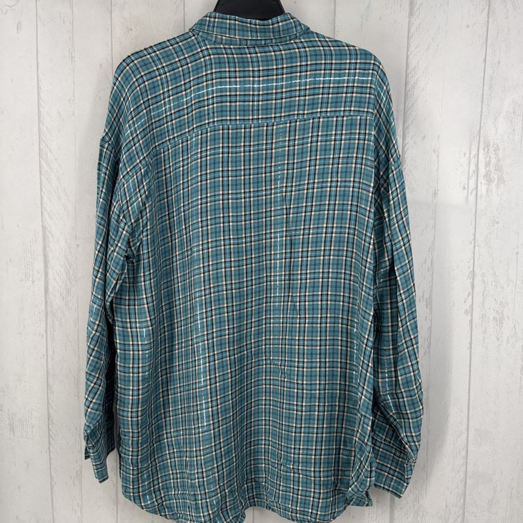 R67 L plaid button down l/s top