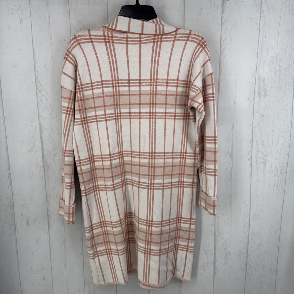 R68 XSp plaid button front cardi