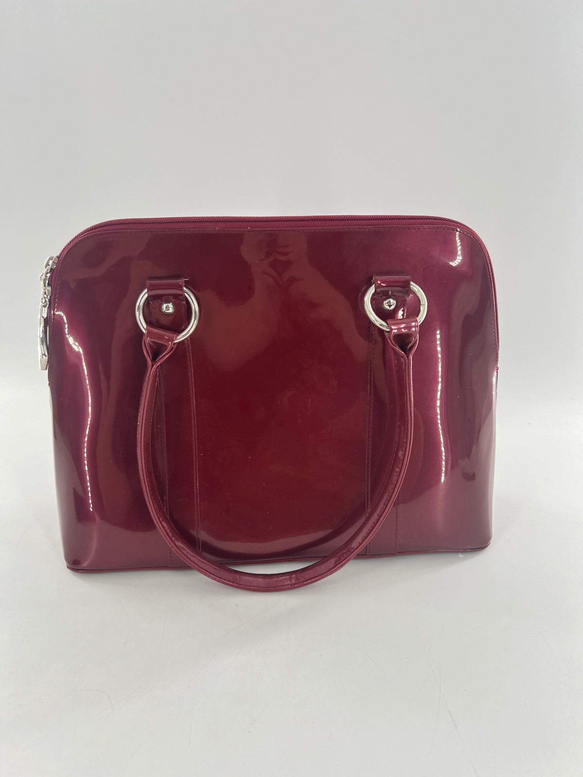 patent top handle front pocket shoulder bag