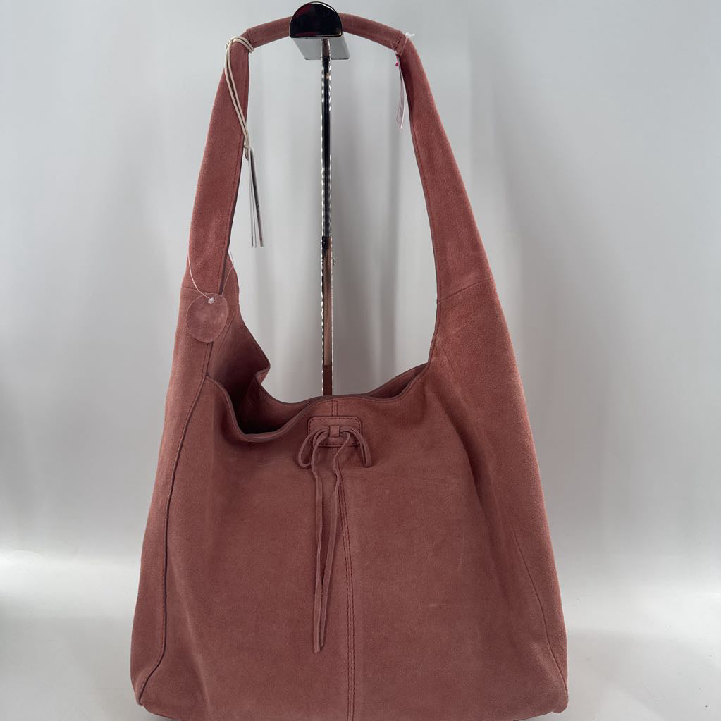 R168 suede hobo shoulder bag
