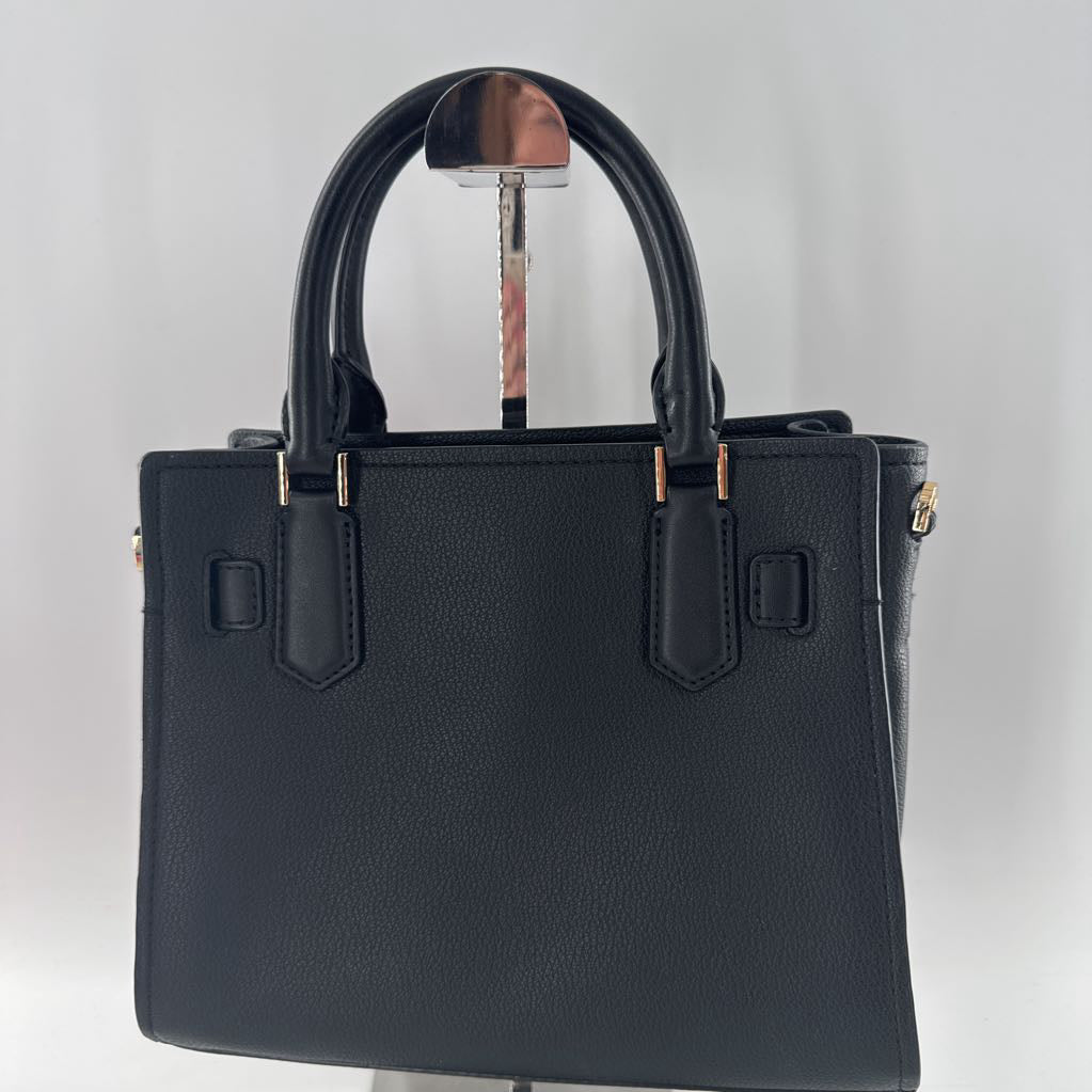 R598 signature logo python embossed satchel