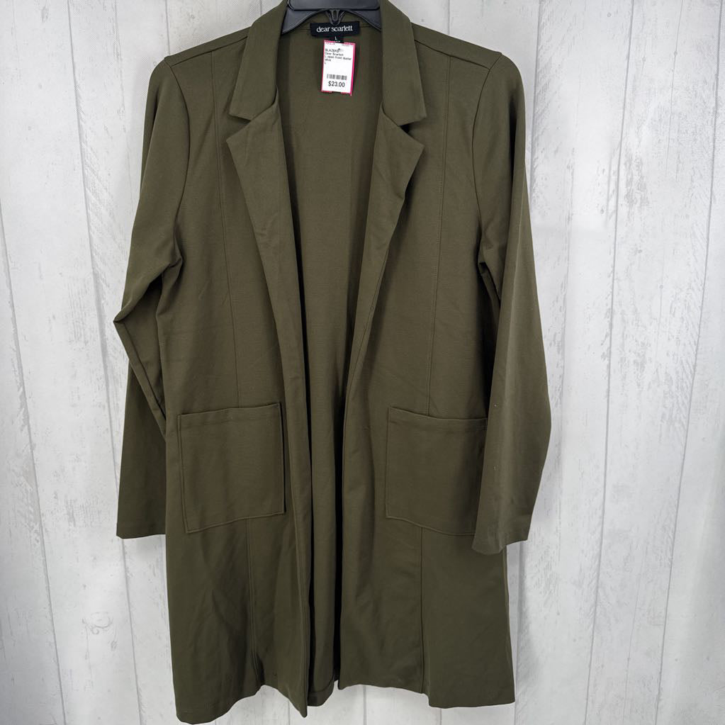 L open front duster