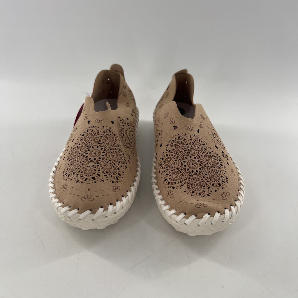 5.5 perforated leather slip-ons