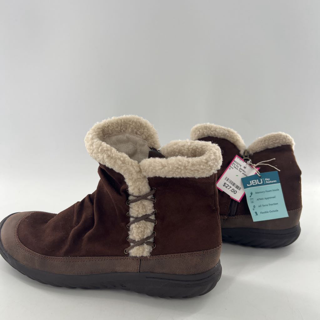 11 faux fur ankle boot