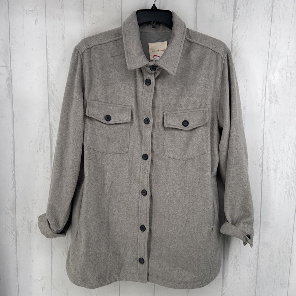 XL fleece shacket