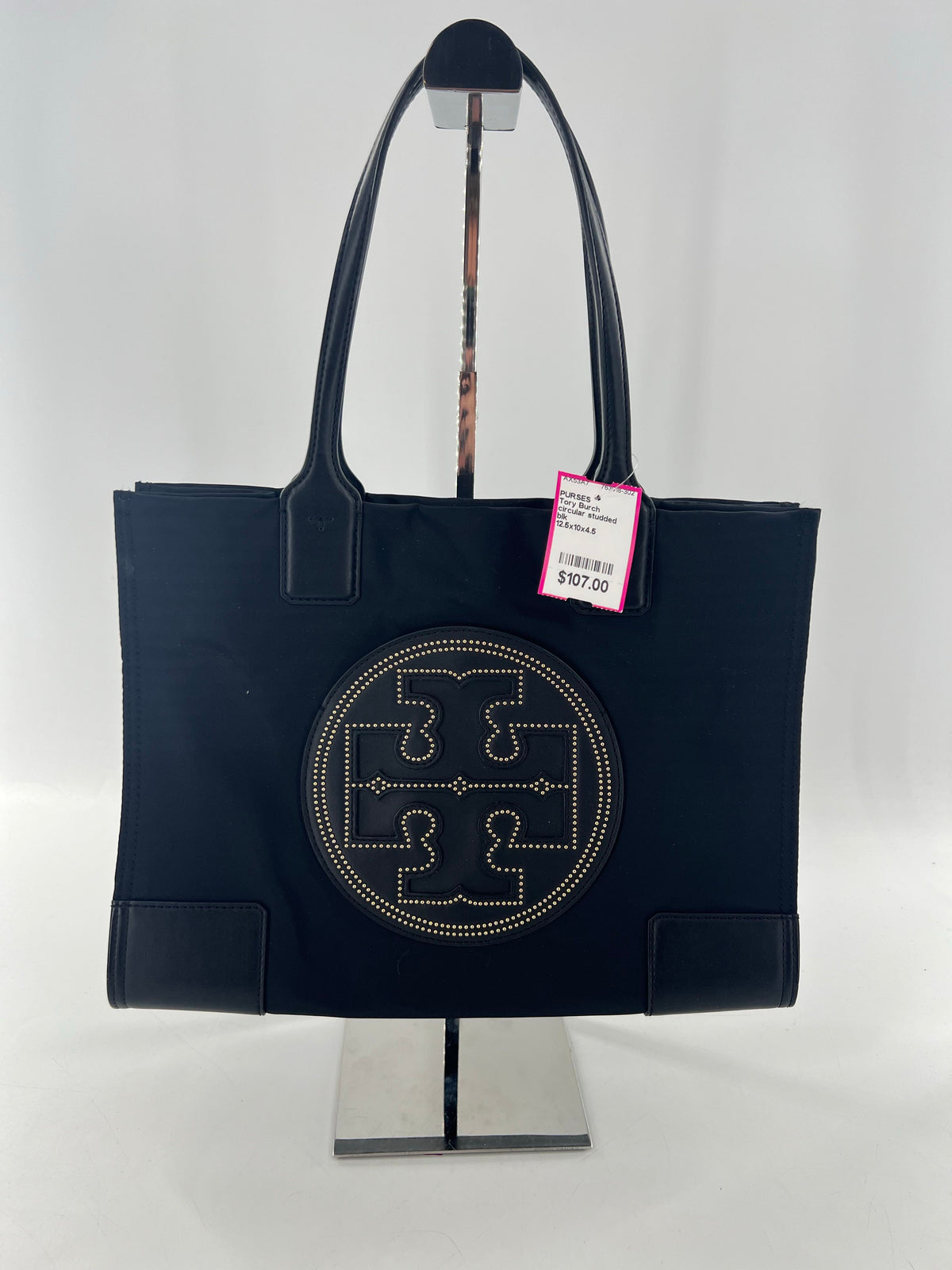 Tory Burch Large Ella Studded Magnetic Closure Tote