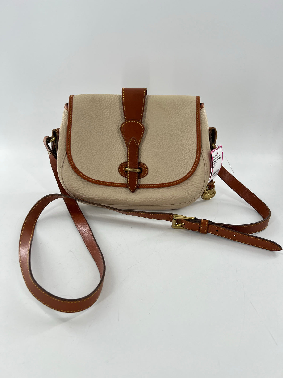 vintage tack bag w/ strap closure