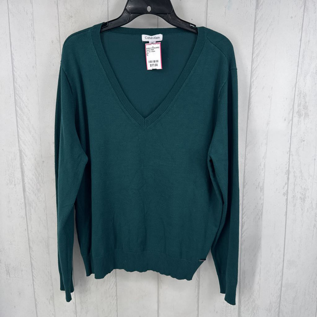 XL l/s v-neck sweater