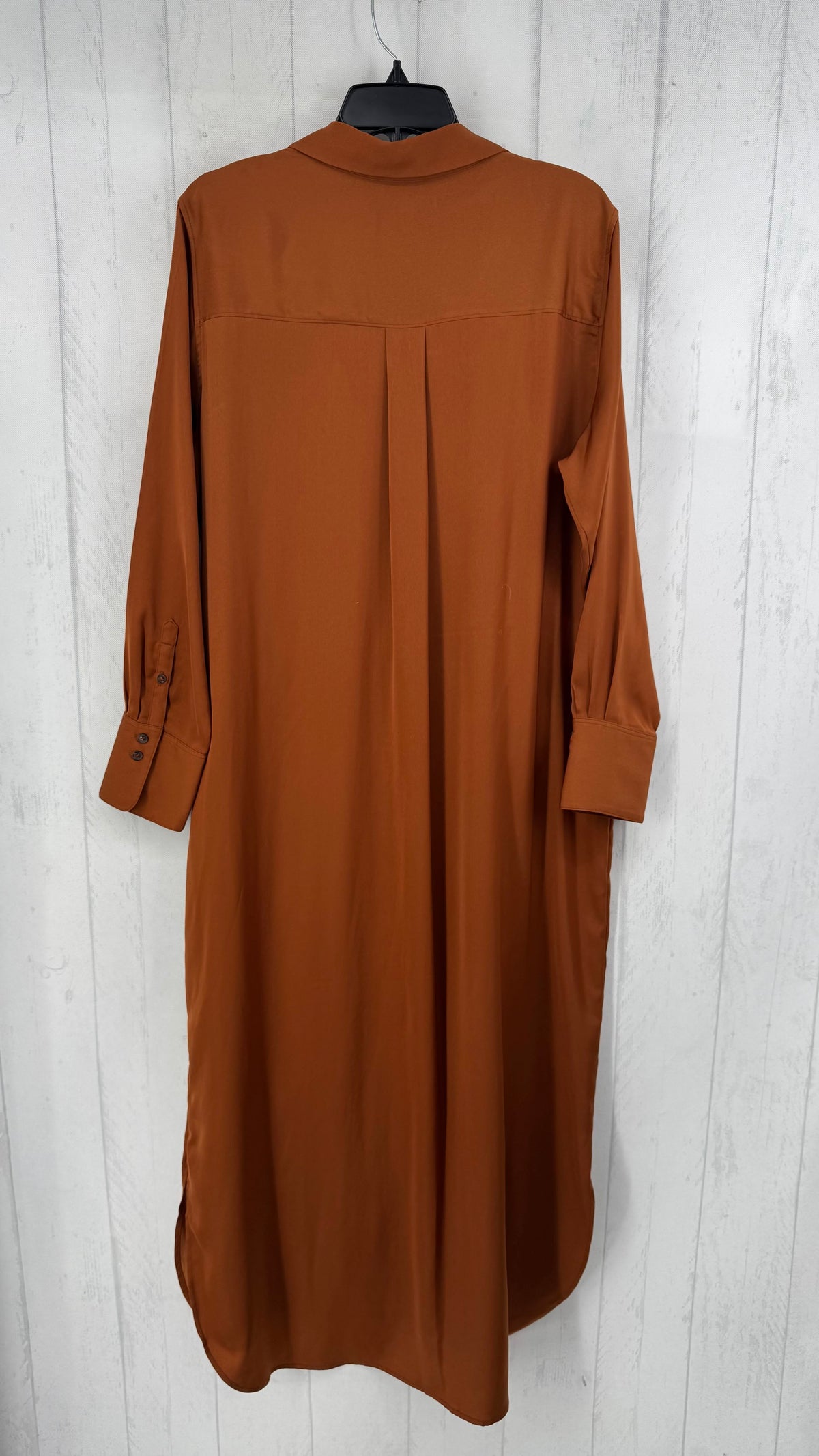 L l/s button maxi shirt dress