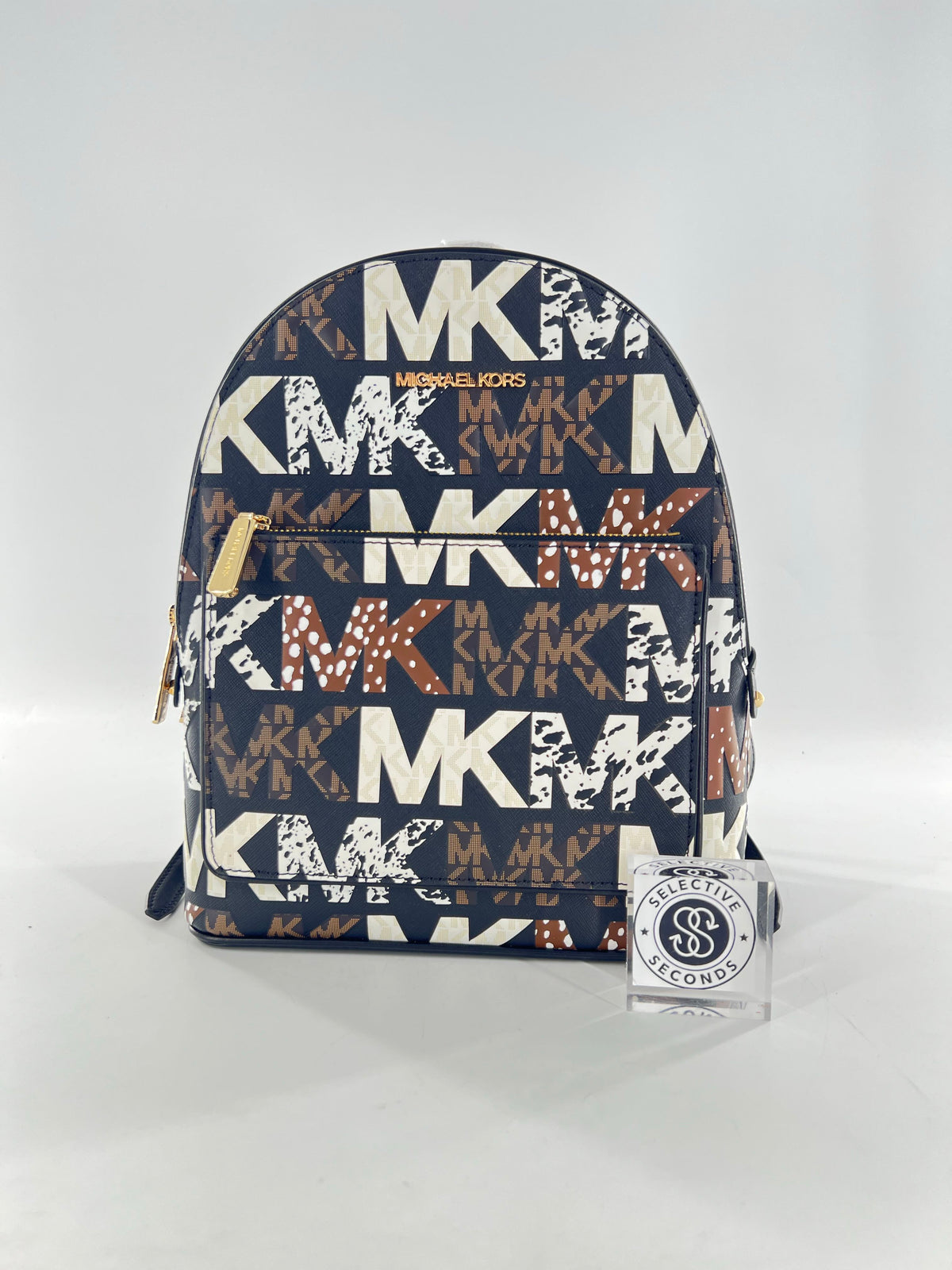 R448 graphic signature logo/animal print backpack