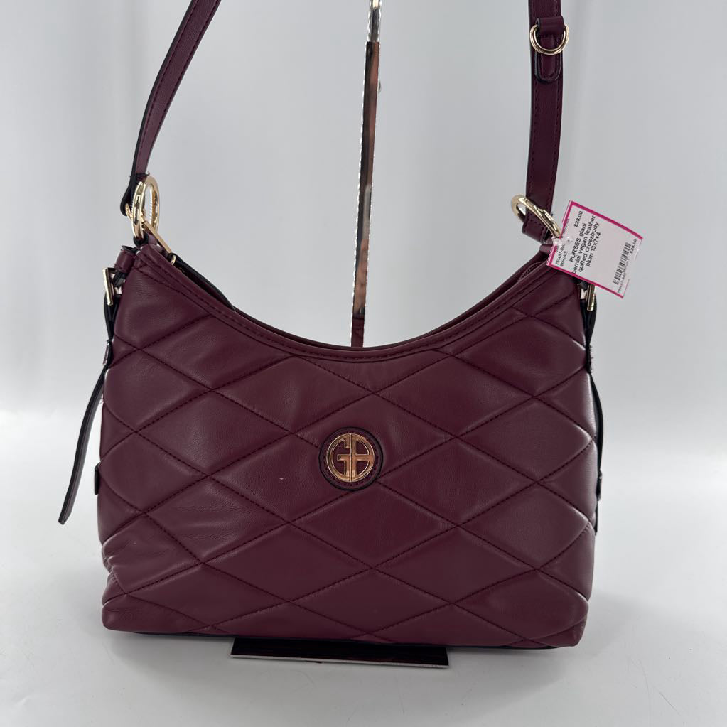 vegan leather quilted crossbody