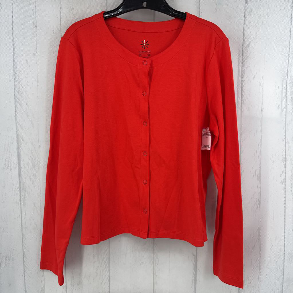 L button down cardi