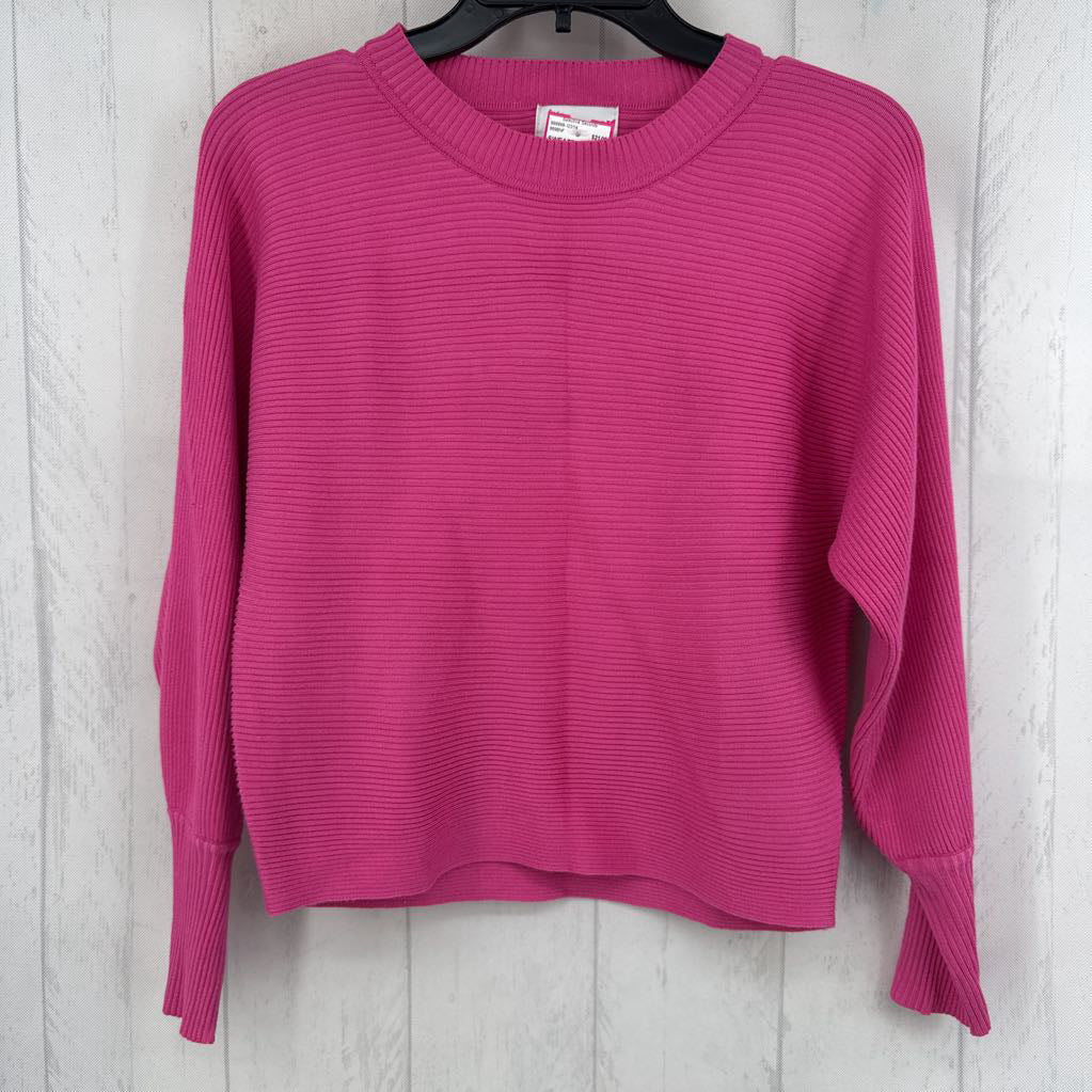 S rib knit sweater